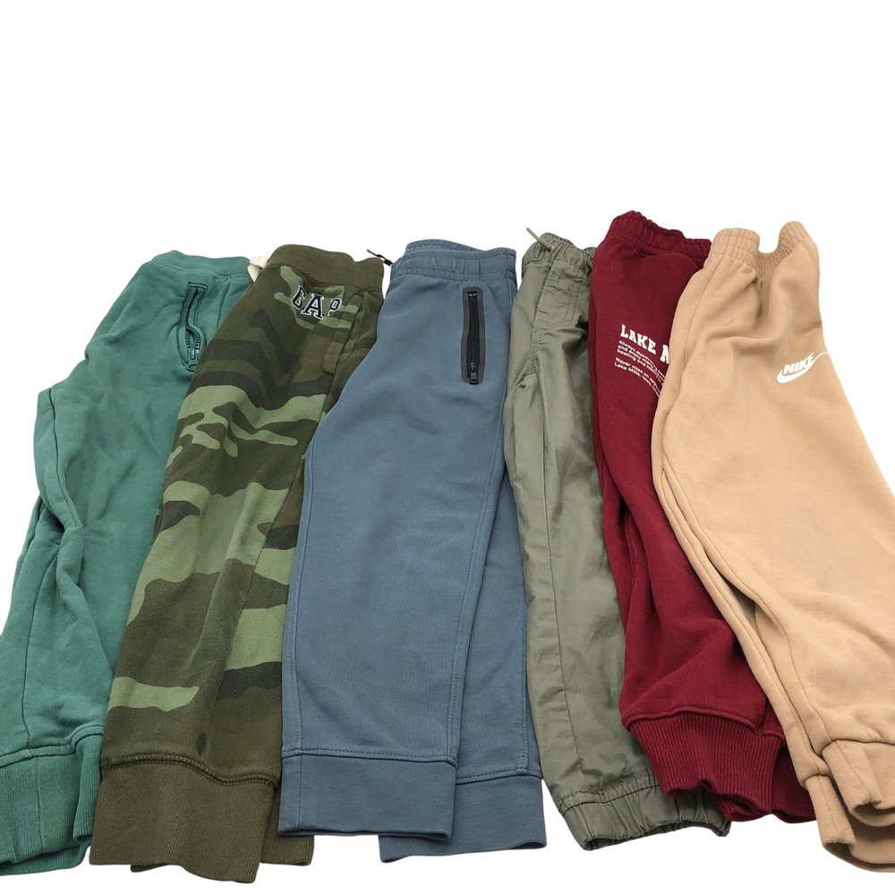 Boys Size 6-7 (S) Sweatpants BUNDLE Joggers Fall Winter Gap Nike Zara Crewcuts